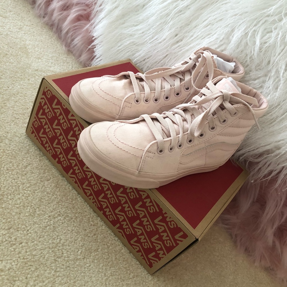 Blush pink vans